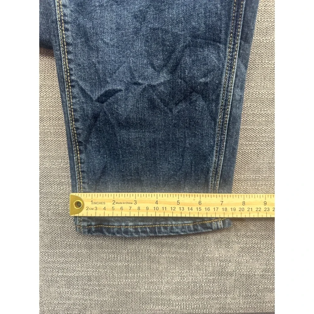 Wrangler Jeans Men 32x30 Blue Denim Medium Wash Regular Fit Stretch Straight Leg